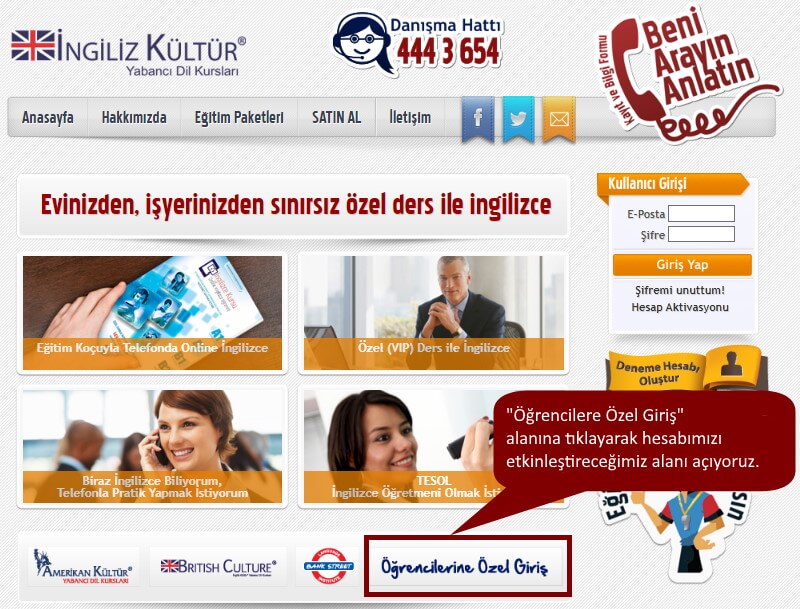 Yetişkinler için online sistemlerimiz