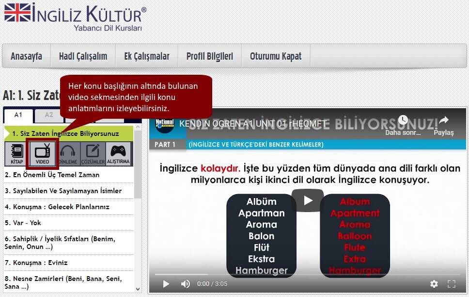 Yetişkinler için online sistemlerimiz