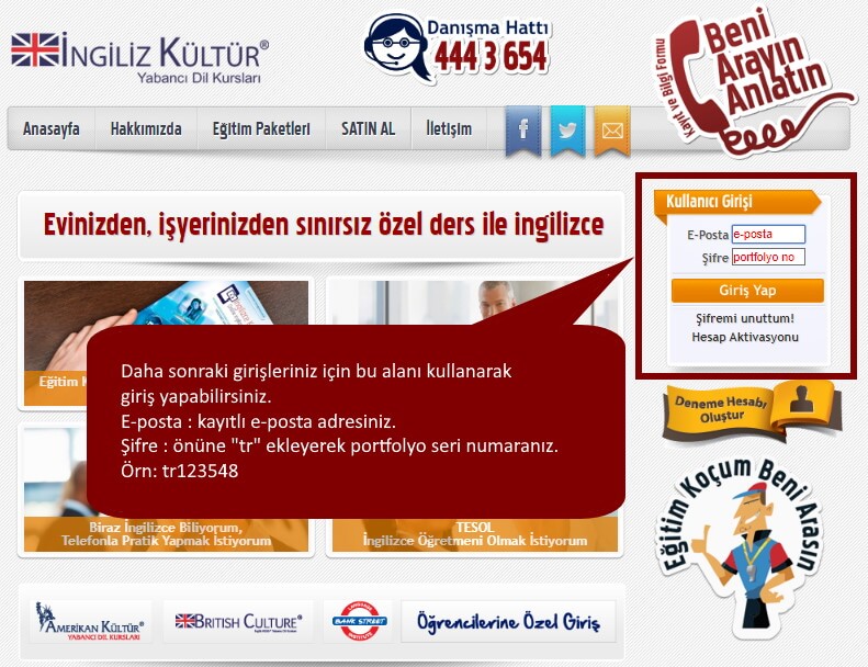 Yetişkinler için online sistemlerimiz